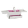 Boîte à bijoux DKD Home Decor Verre Blanc Rose clair Bois MDF (30 x 17 x 63,99 €