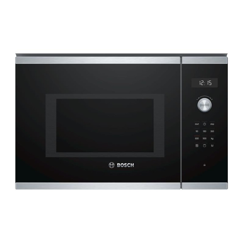 Micro-Ondes grill encastrable - Bosch - BEL554MS0 - Inox - 25 L - 900 W - Grill 1200 W