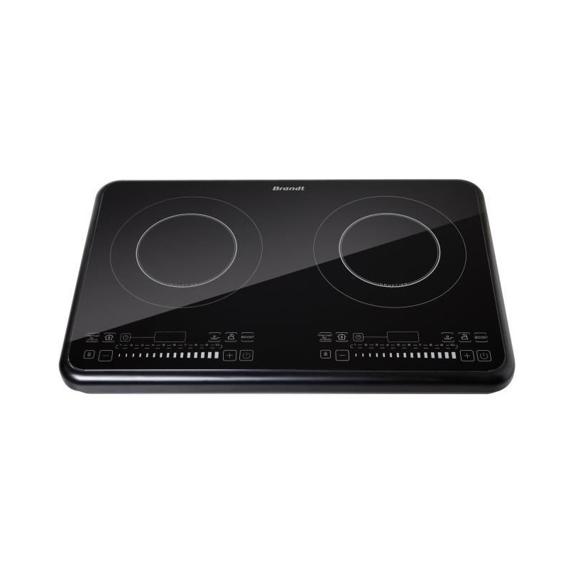 Brandt TI2FSOFT Table de cuisson posable 2 foyers a induction Noir