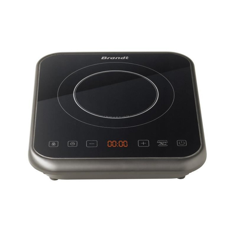 Brandt Table induction 1 foyer 2000 watts 10 positions de cuisson TI1FSOFT noire