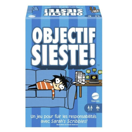 Objectif Sieste ! - Jeux de société - 7 ans et + - Jeux Mattel Games 51,99 €