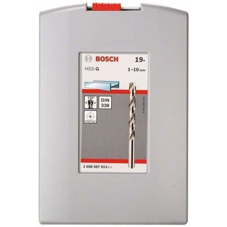 Set de forets ProBox HSS-G. 1-10mm. 135°. 19 - BOSCH 38,99 €