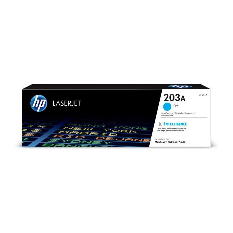 Cartouche de toner cyan HP 203A authentique pour HP Color LaserJet Pro M254/M280/M281 - HP