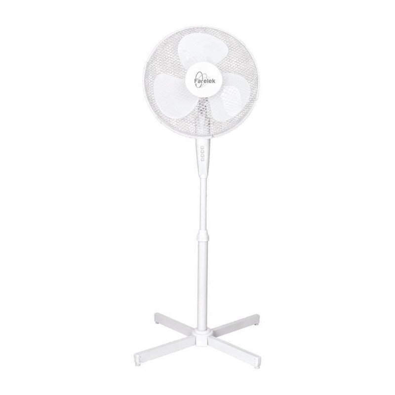 Ventilateur sur Pied Farelek TENESSEE 50 W Blanc