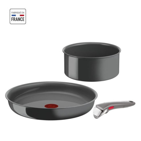 TEFAL INGENIO Lot de 3 pieces. Poele 28 cm. Casserole 18 cm. Poignée. In 99,99 €