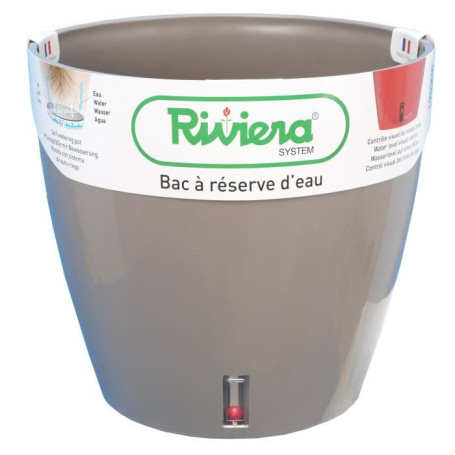 RIVIERA Pot rond Eva New en plastique - Ø 46 cm - 49 L - Taupe 193,99 €