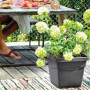 DEROMA Pot de fleurs carré Day R anthracite - Coloris gris anthracite - 74,99 €