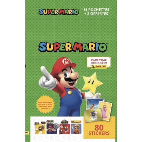 SUPER MARIO STICKERS Blister 14 pochettes + 2 pochettes offertes 20,99 €