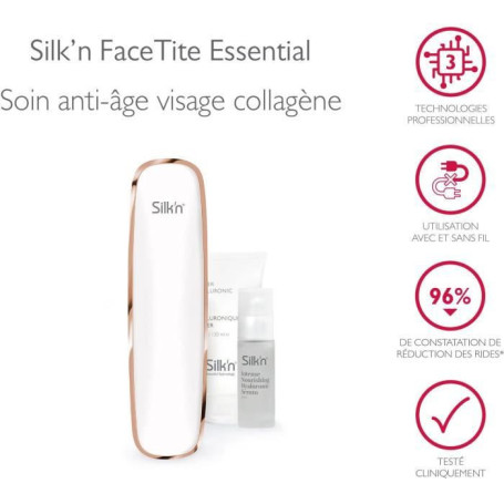 Réductions des rides et raffermissement du visage - SILK'N Facetite Esse 299,99 €