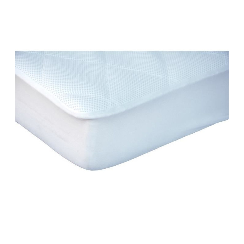 Domiva Housse de matelas Alese Toucan - 100% Polyester - Maille 3D - Blanc - 70 x 140 cm