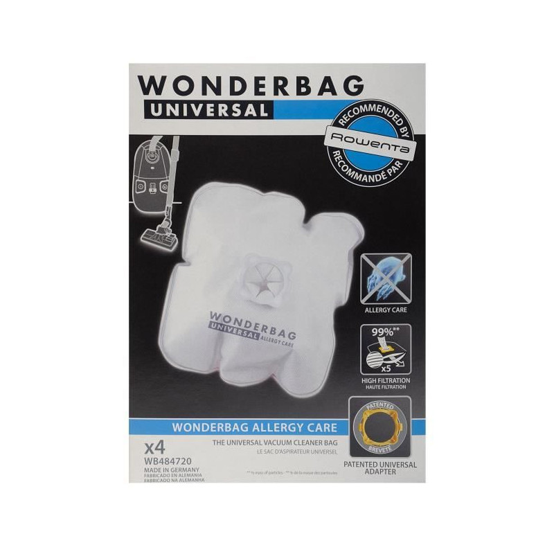 Image secondaire de Rowenta Sacs aspirateur Wonderbag Allergy Care x4 WB484720