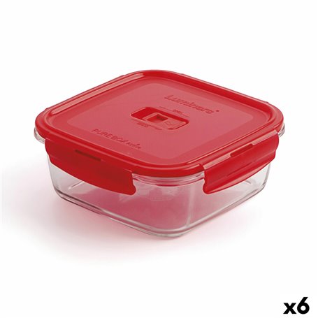 Boîte à lunch hermétique Luminarc Pure Box Rouge 1,22 L verre (6 Unités) 77,99 €