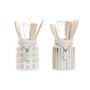 Pot pour ustensiles de cuisine DKD Home Decor 12 x 12 x 22 cm Dolomite ( 39,99 €