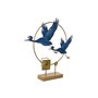 Figurine Décorative DKD Home Decor 51 x 9 x 51 cm Bleu Doré Oiseau 81,99 €