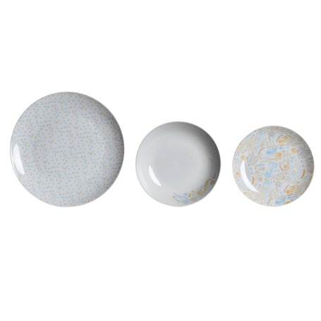 Service de Vaisselle DKD Home Decor Porcelaine Bleu Rose Blanc 27 x 27 x 159,99 €