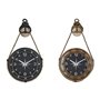 Horloge Murale DKD Home Decor 43 x 8 x 71 cm Verre Noir Doré Fer (2 Unit 149,99 €