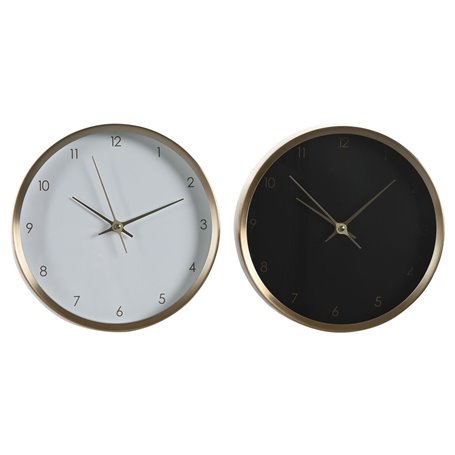 Horloge de table DKD Home Decor 25,7 x 4,2 x 25,7 cm Femme Doré Aluminiu 44,99 €