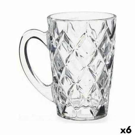 Tasse Diamant Transparent verre (110 ml) (6 Unités) 25,99 €