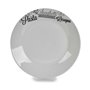 Assiette plate Ø 24,4 cm Noir Blanc Porcelaine Pâtes (10 Unités) 115,99 €