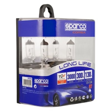 Ampoule pour voiture Sparco Long Life E-Mark H7 12V 55W 3000K 45,99 €