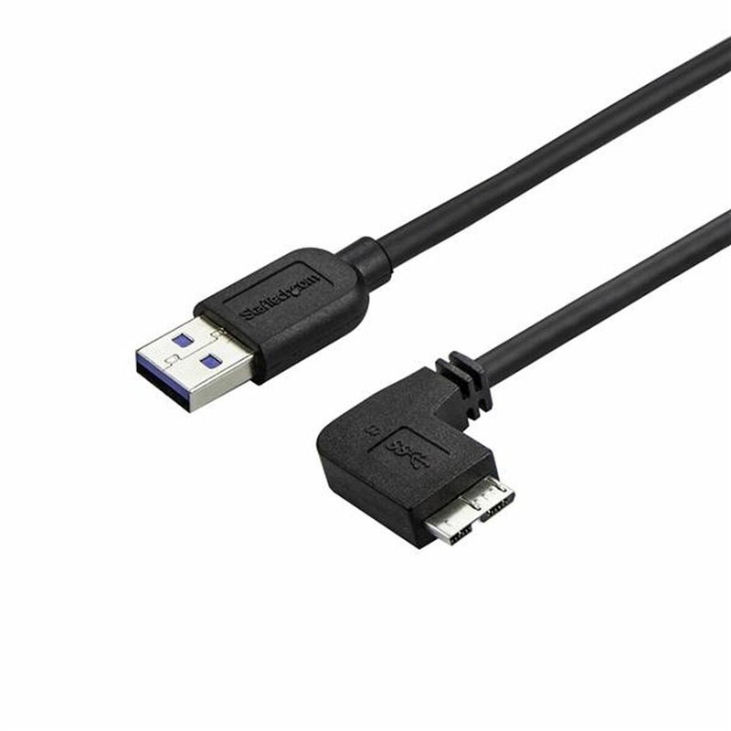 Startech.com Câble Micro USB 3.0 slim - USB-A vers Micro-B à angle droit de 50 cm - M/M