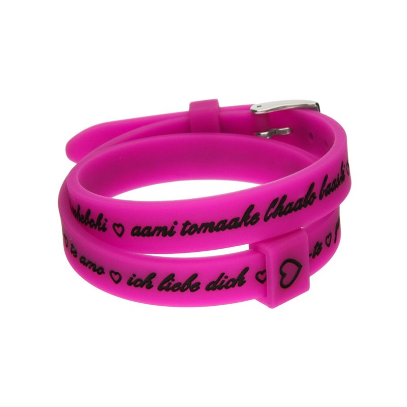 Bracelet Femme il mezzometro I LOVE YOU SILVER - BRACCIALE IN Silicone/Silicone BRACELET
