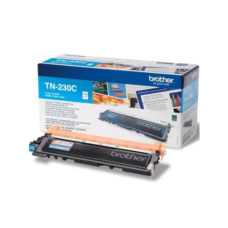 Cartouche de toner cyan Brother TN-245 - Rendement élevé - Compatible avec DCP-9020CDW, HL-3140CW, MFC-9340CDW