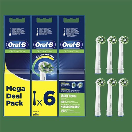 Rechange brosse à dents électrique Oral-B EB50 CROSS ACTION 36,99 €