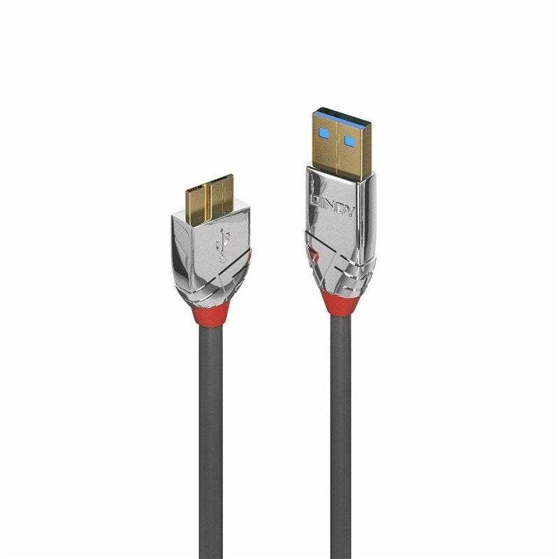 Lindy 36657 câble USB 1 m USB 3.2 Gen 1 (3.1 Gen 1) USB A Micro-USB B Gris