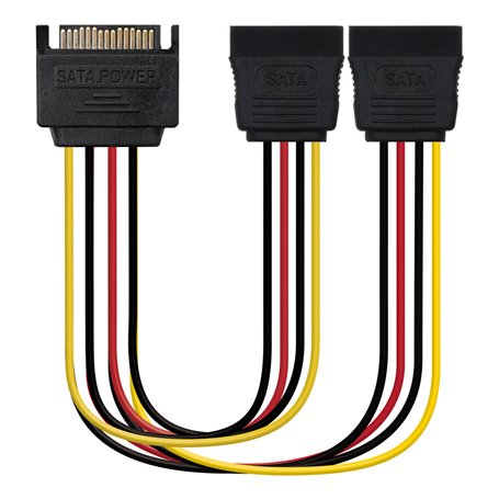 Câble SATA NANOCABLE Cable SATA Alimentacion SATA/M / 2xSATA/H, 20 cm 14,99 €