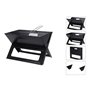 Barbecue Pliable Portatif à Charbon Forme en X 45 x 30 x 35 cm Fer 65,99 €