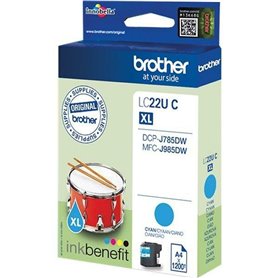 Cartouche d'encre originale Brother LC-22U C XL Cyan 26,99 €