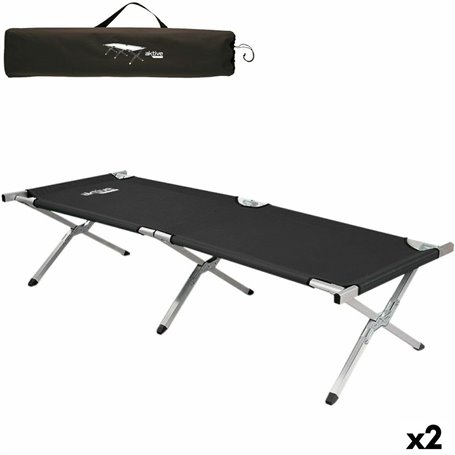 Lit Aktive Noir Pliable 190 x 42 x 64 cm (2 Unités) 169,99 €