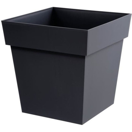 EDA Pot de fleur carré Toscane - 39 x 39 x H 39 cm - 38 L - Gris anthrac 93,99 €