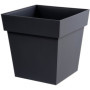 EDA Pot de fleur carré Toscane - 39 x 39 x H 39 cm - 38 L - Gris anthrac 93,99 €