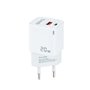 Chargeur mural TooQ TQWC-QCPD20WT USB-C USB-A