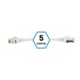 Câble Réseau Rigide FTP 7ème Catégorie iggual IGG318638 Blanc 5 m