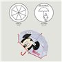 Parapluie Mickey Mouse Rouge 45 cm
