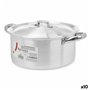Casserole avec Couvercle Argenté Aluminium 4 L 24 x 13 x 31 cm (10 Unité