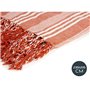Foulard multi-usages Rayures 235 x 205 cm Blanc Rouge (8 Unités)