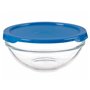 Panier-repas rond avec couvercle Chefs Bleu 595 ml 14 x 6,3 x 14 cm (6 U