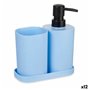 Ensemble de Bain Bleu Noir polypropylène (12 Unités)