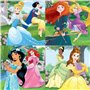 Set de 4 Puzzles   Princesses Disney Magical         16 x 16 cm