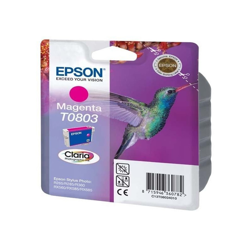 Epson Cartouche d'encre T0803 Magenta - Colibri (C13T08034011)