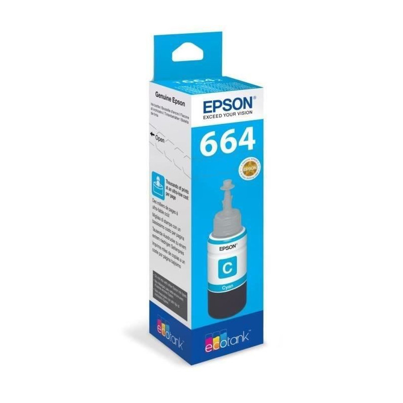 Image secondaire de Bouteille d'encre Epson Ecotank T6642 - 70ml Cyan (C13T664240)