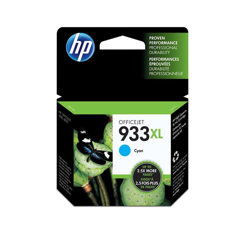 HP 933XL cartouche d'encre cyan grande capacité authentique