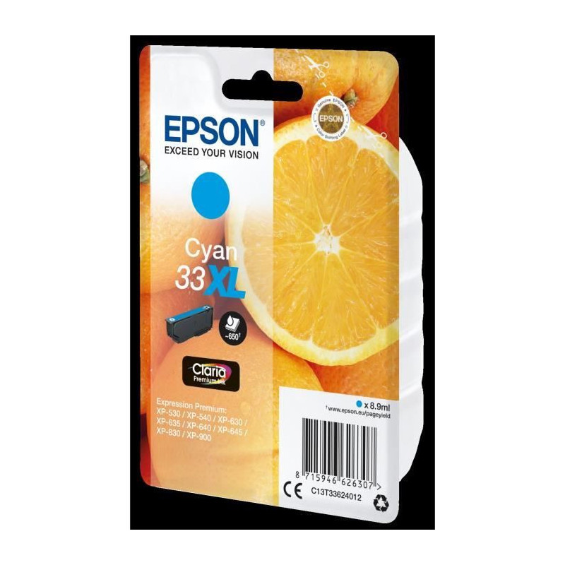 Image secondaire de Epson Oranges Cartouche - Encre Claria Premium C (XL)