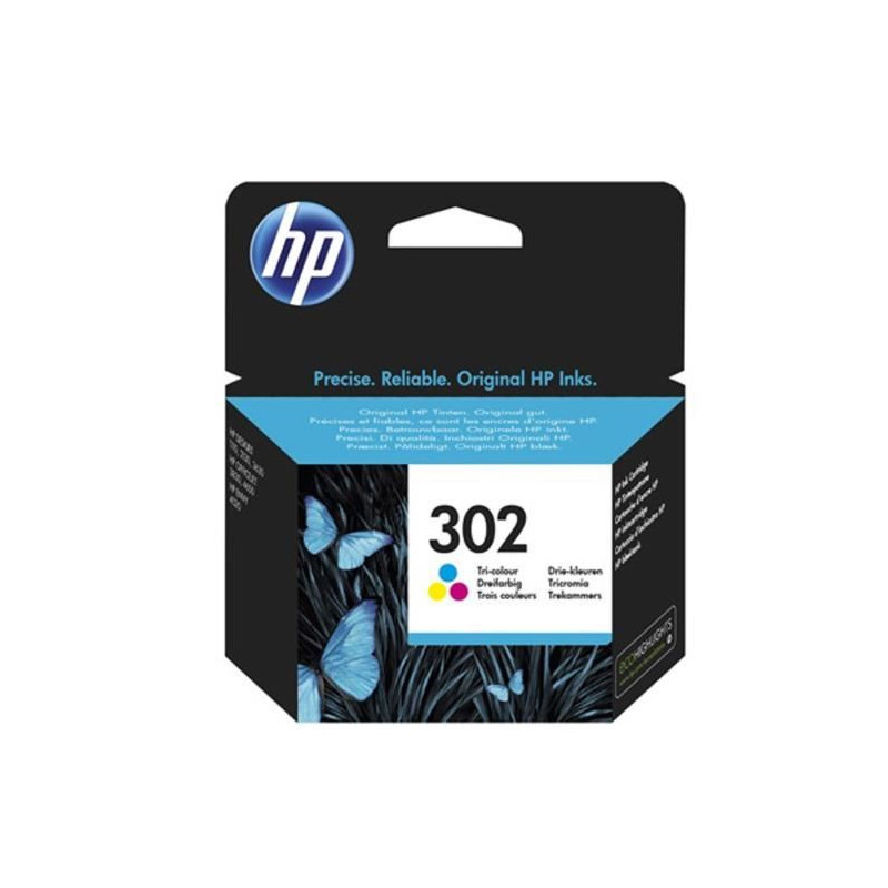 HP 302 Cartouche d'encre trois couleurs authentique (F6U65AE) pour HP DeskJet 2130/3630 et HP OfficeJet 3830