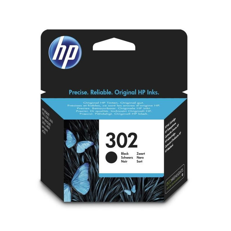 HP 302 Cartouche d'encre noire authentique