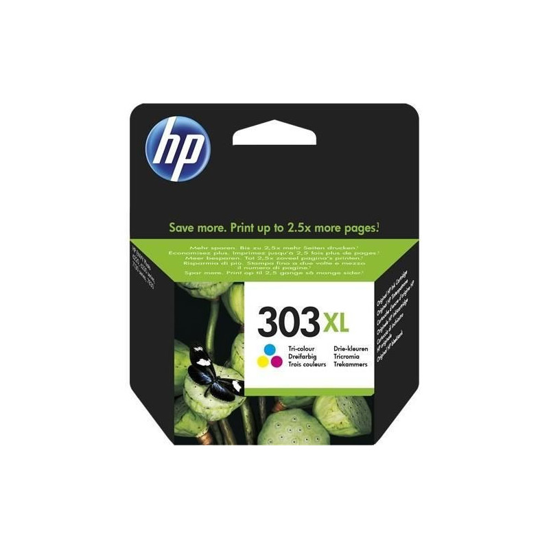 Cartouche d'encre HP 303XL tricolore grande capacité authentique pour HP Envy Photo 6230/7130